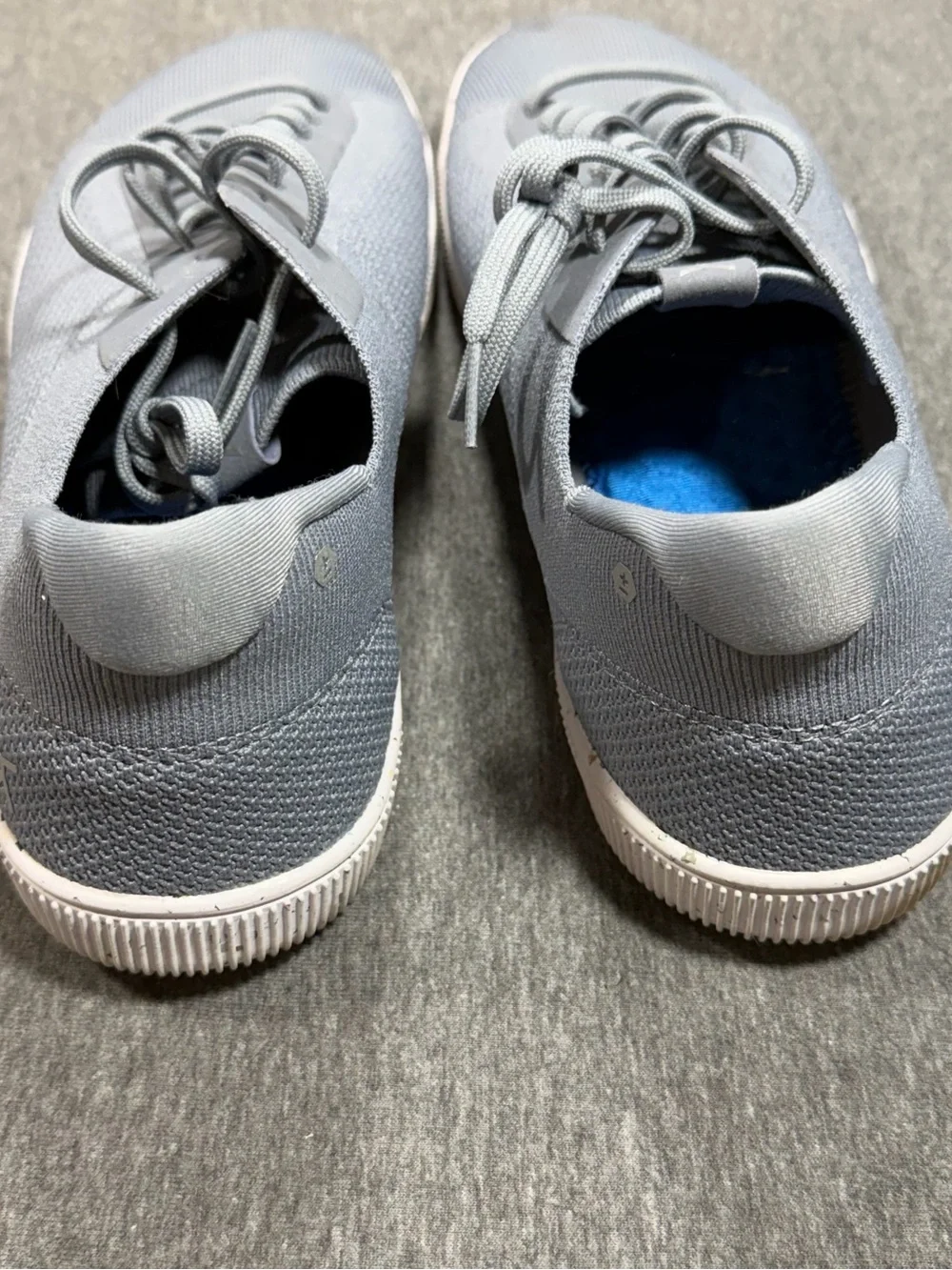 Flux Footwear Adapt Trainer Gray White Mens 12 Athletic Casual Knit Shoes